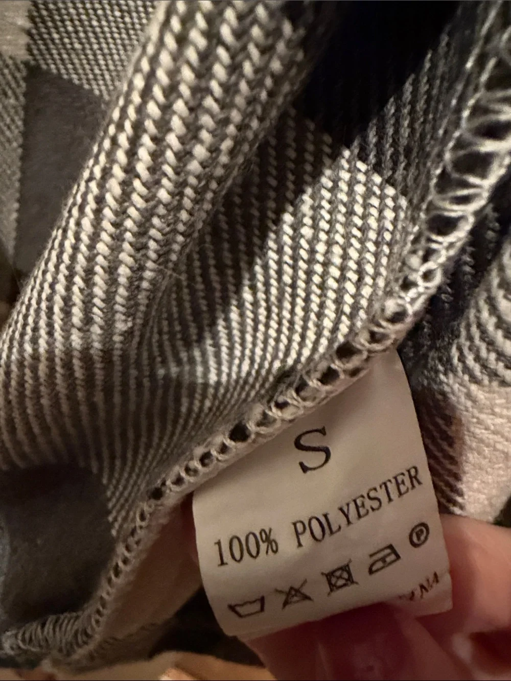 Women’s Black & White Plaid Overshirt Jacket